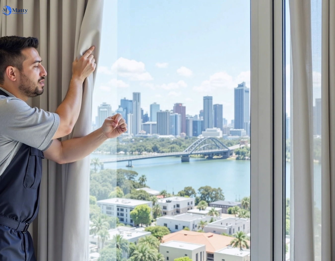Professional curtain steam cleaning service maribyrnong-vic QLD by Matty Curtain Cleaning